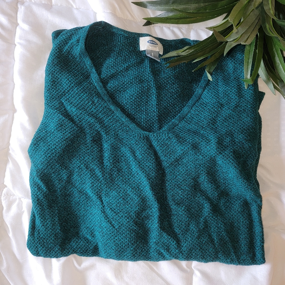 Teal Blue Light Sweater